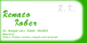 renato kober business card
