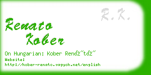 renato kober business card